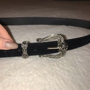 NWOT Nasty Gal Black Suede Belt
